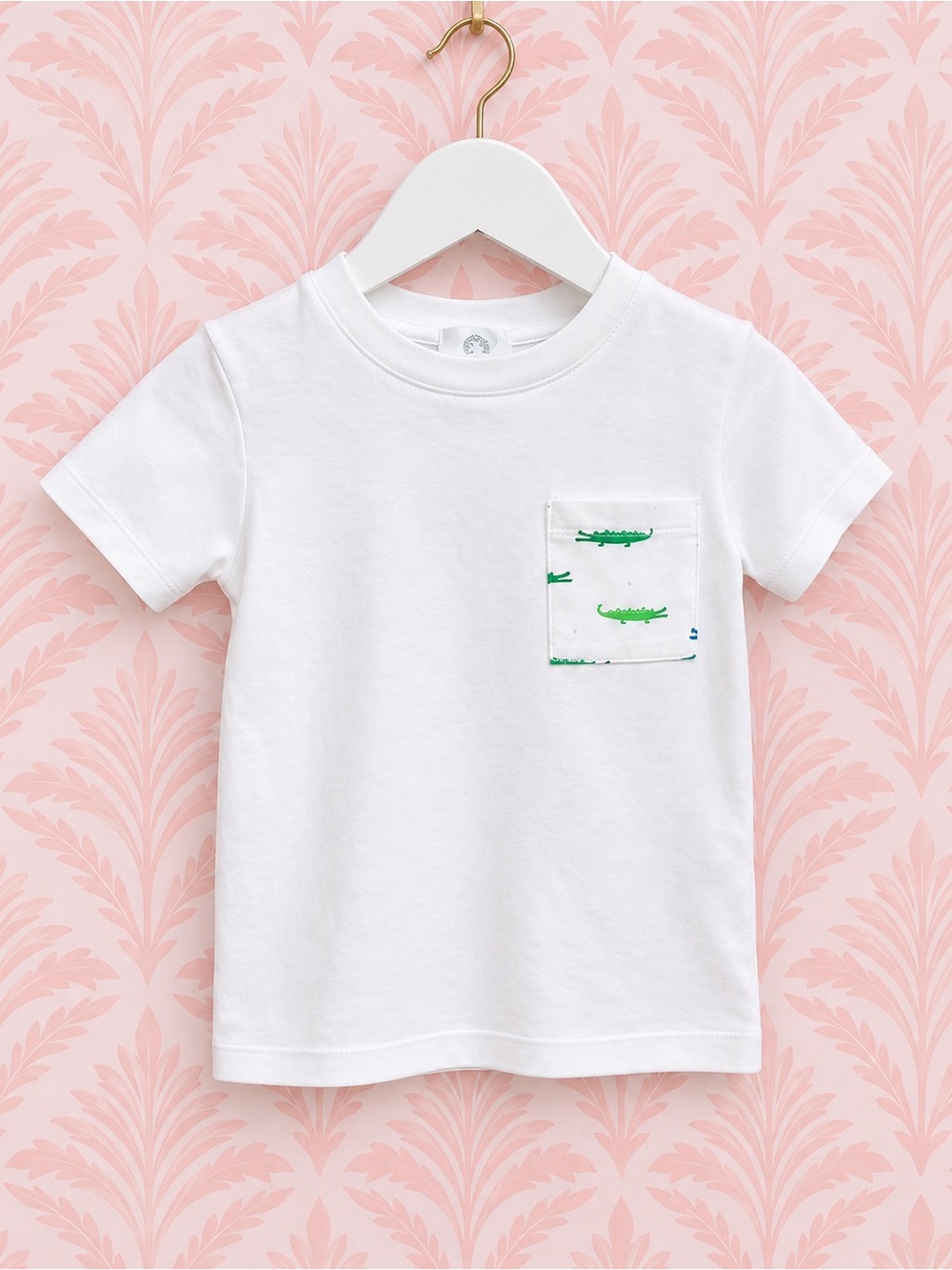 The Proper Peony Alex Blue Alligator Pocket Tee 3T